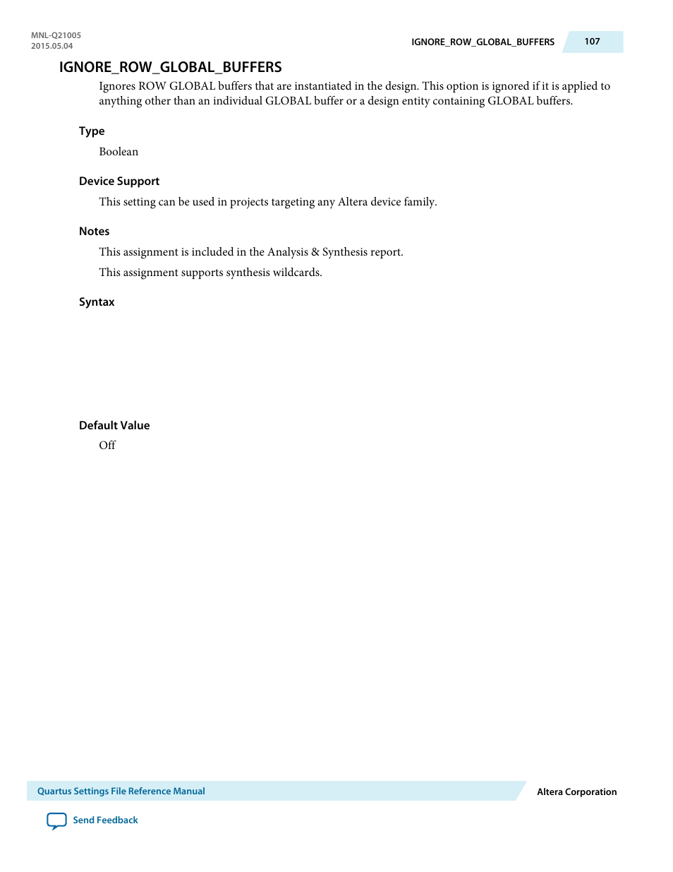 Ignore_row_global_buffers | Altera Quartus II Settings File User Manual | Page 107 / 1344