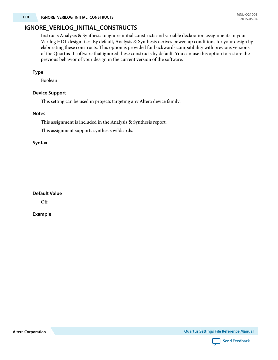 Ignore_verilog_initial_constructs | Altera Quartus II Settings File User Manual | Page 110 / 1344