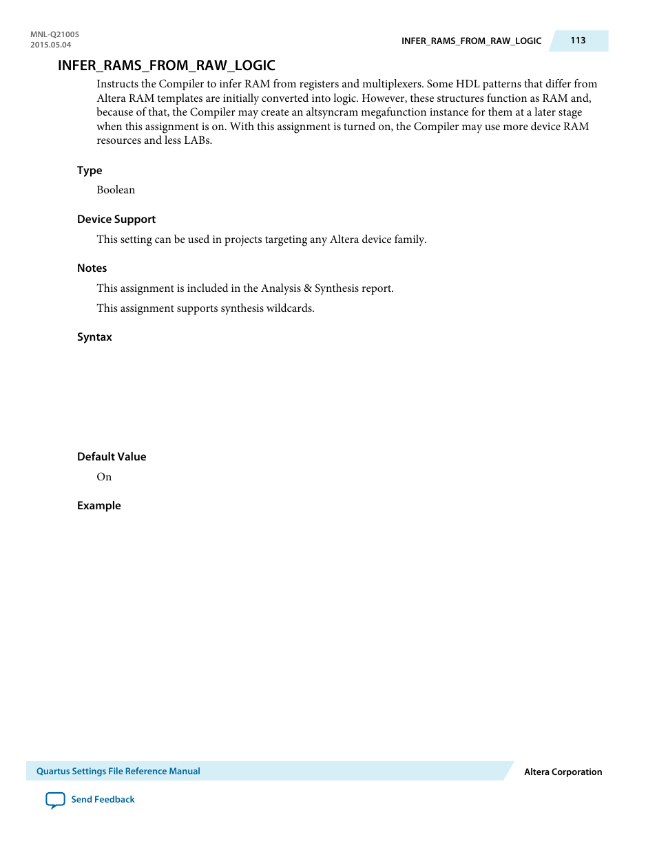 Infer_rams_from_raw_logic | Altera Quartus II Settings File User Manual | Page 113 / 1344