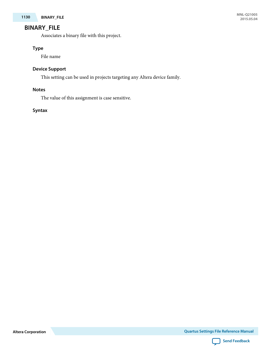 Binary_file | Altera Quartus II Settings File User Manual | Page 1130 / 1344