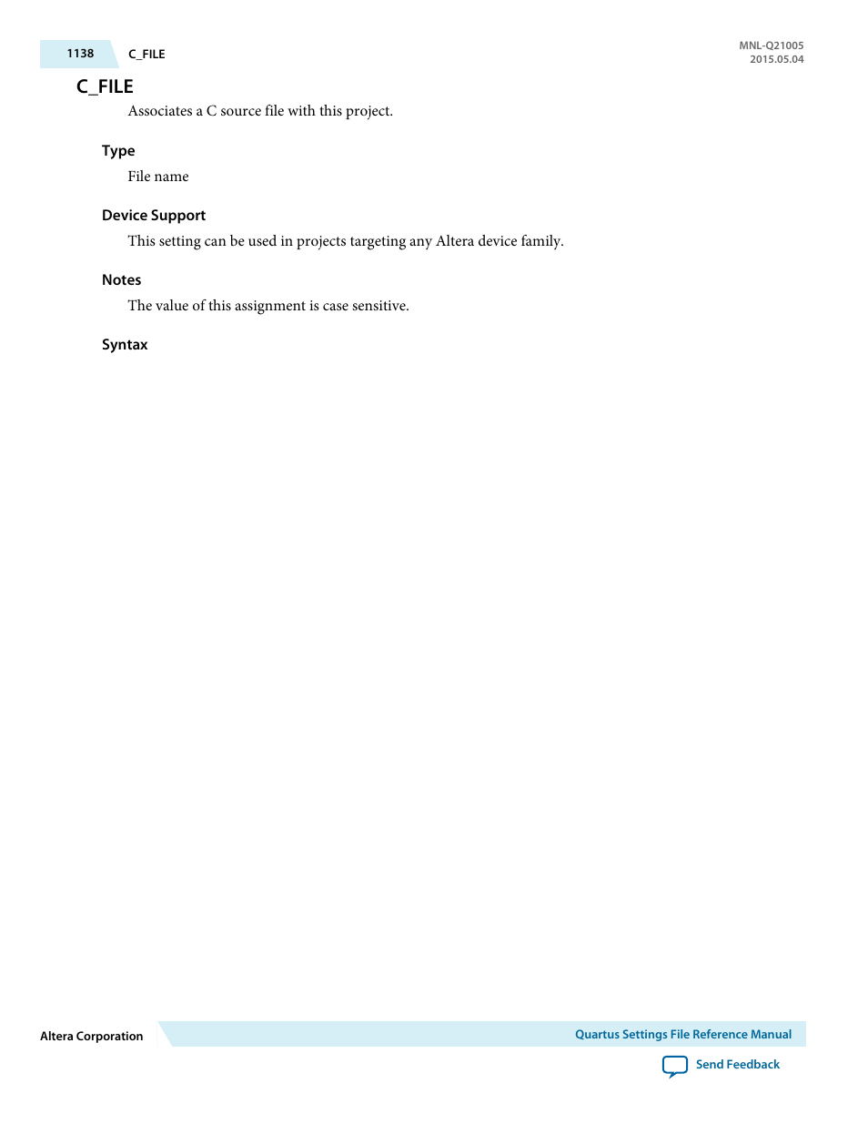 C_file | Altera Quartus II Settings File User Manual | Page 1138 / 1344