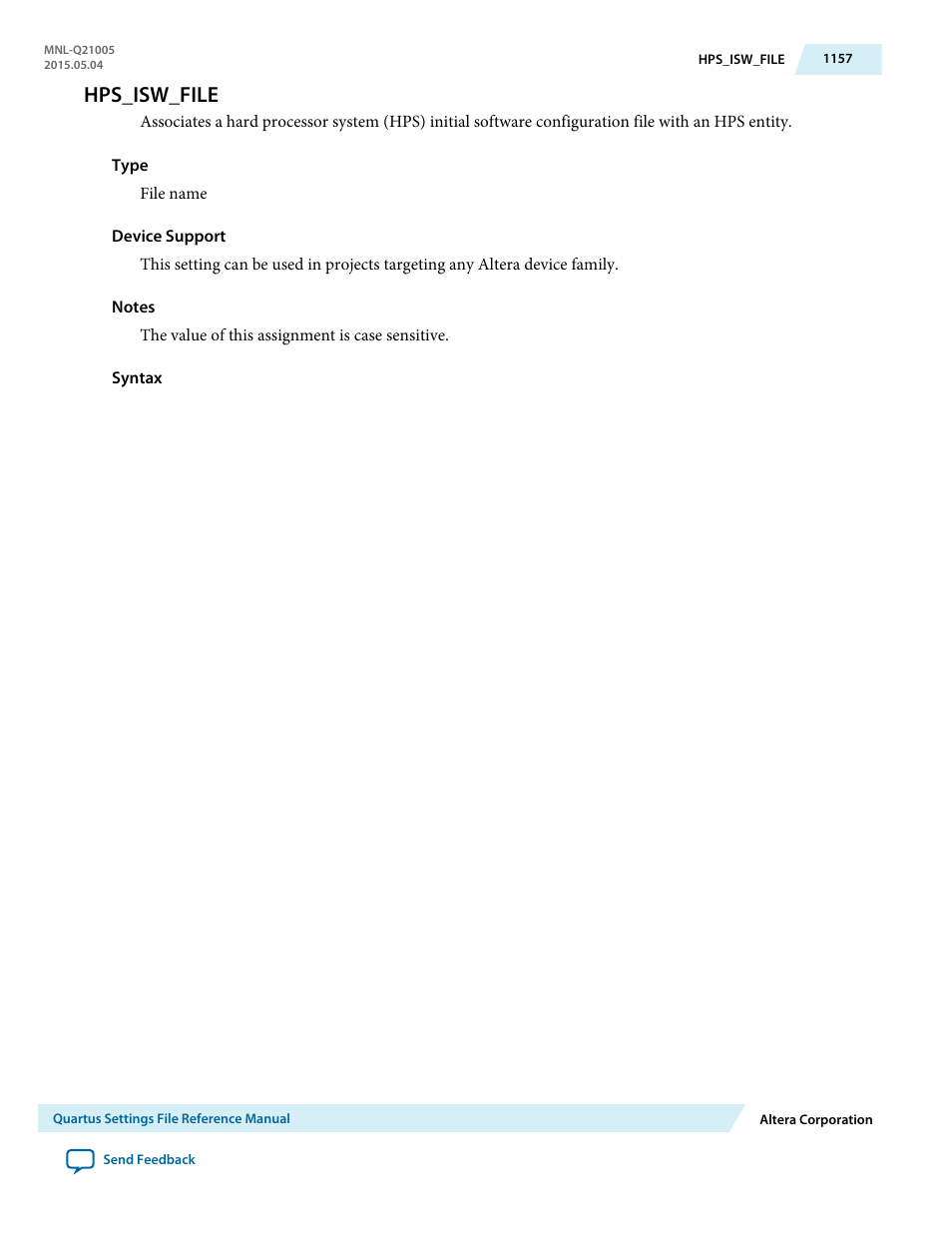 Hps_isw_file | Altera Quartus II Settings File User Manual | Page 1157 / 1344