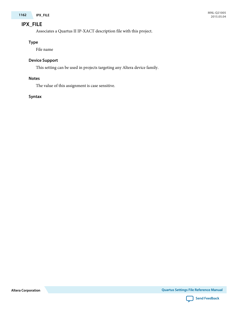 Ipx_file | Altera Quartus II Settings File User Manual | Page 1162 / 1344