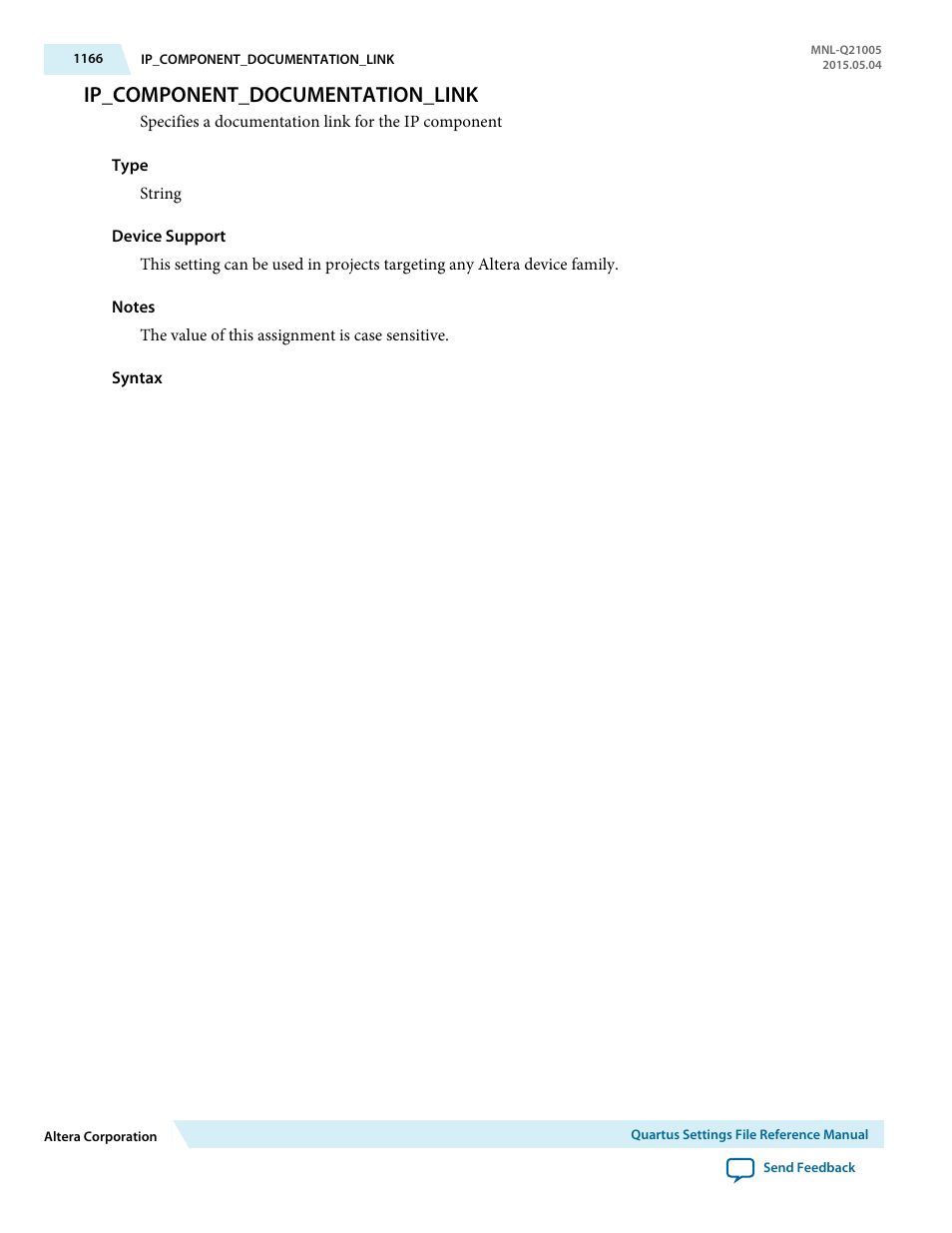 Ip_component_documentation_link | Altera Quartus II Settings File User Manual | Page 1166 / 1344