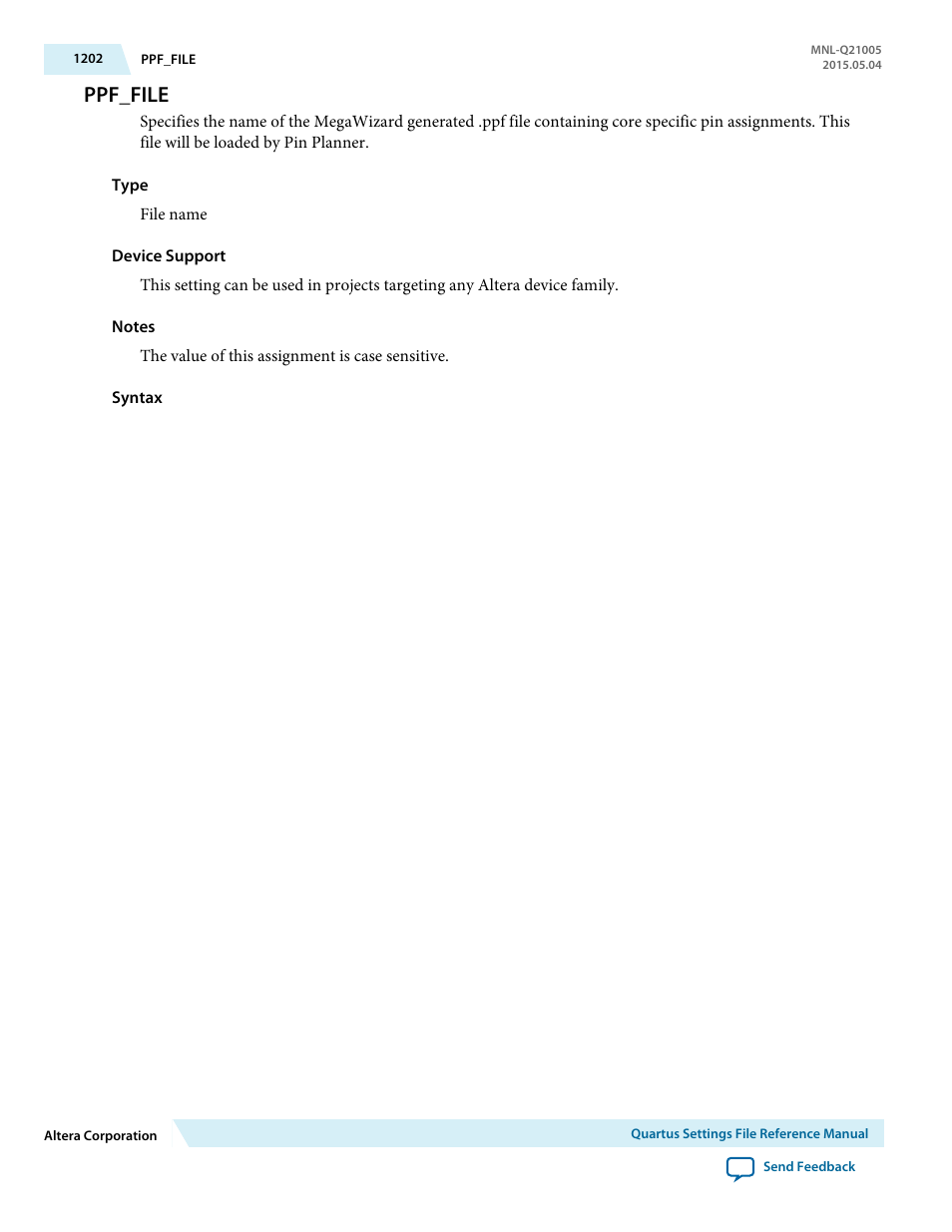 Ppf_file | Altera Quartus II Settings File User Manual | Page 1202 / 1344