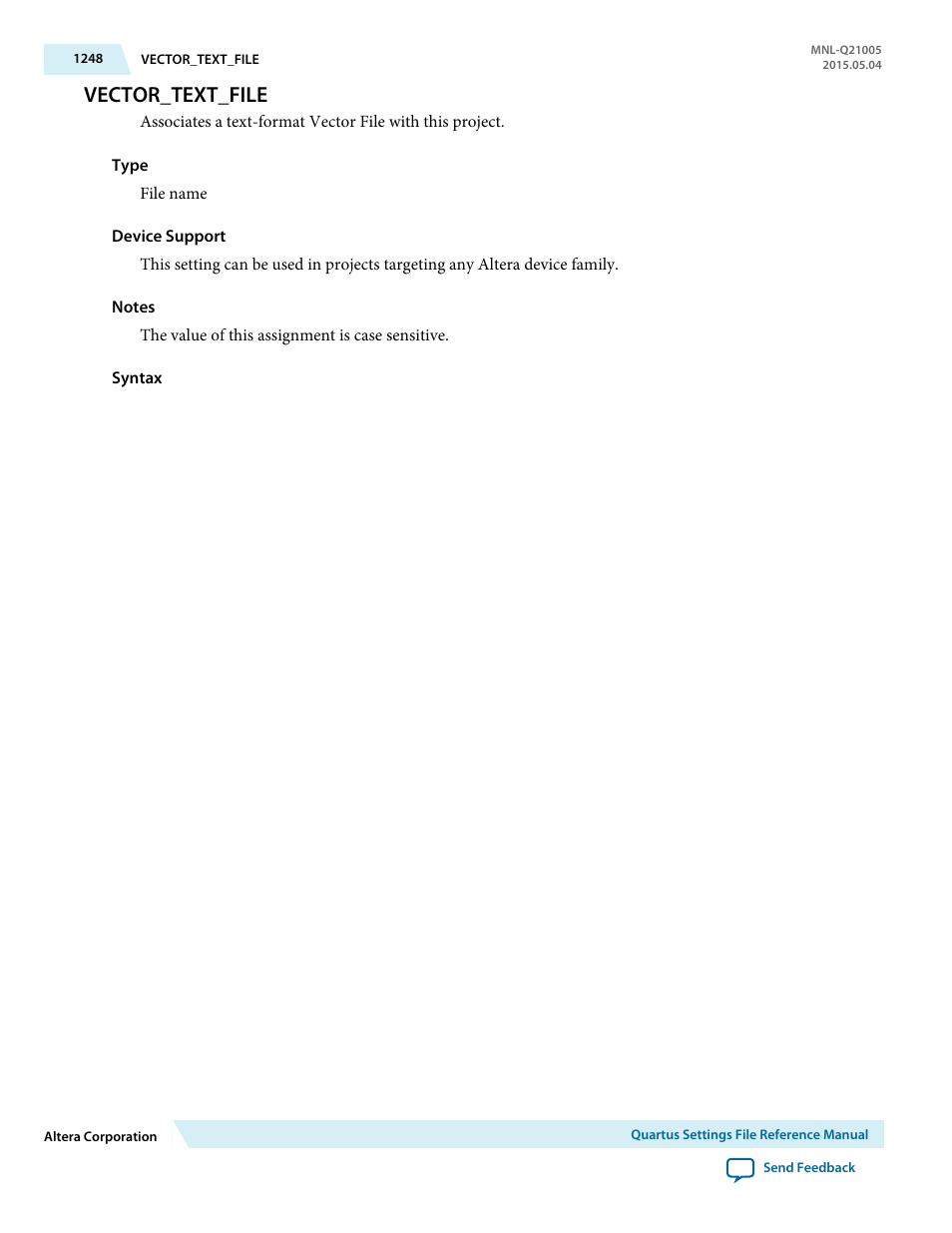 Vector_text_file | Altera Quartus II Settings File User Manual | Page 1248 / 1344
