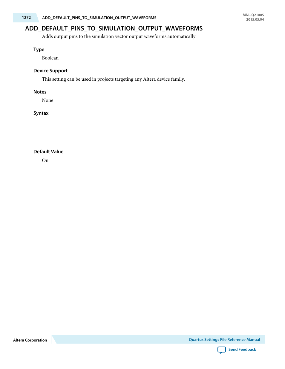 Add_default_pins_to_simulation_output_waveforms | Altera Quartus II Settings File User Manual | Page 1272 / 1344
