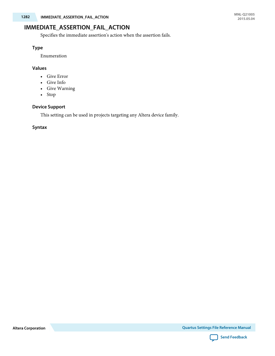 Immediate_assertion_fail_action | Altera Quartus II Settings File User Manual | Page 1282 / 1344