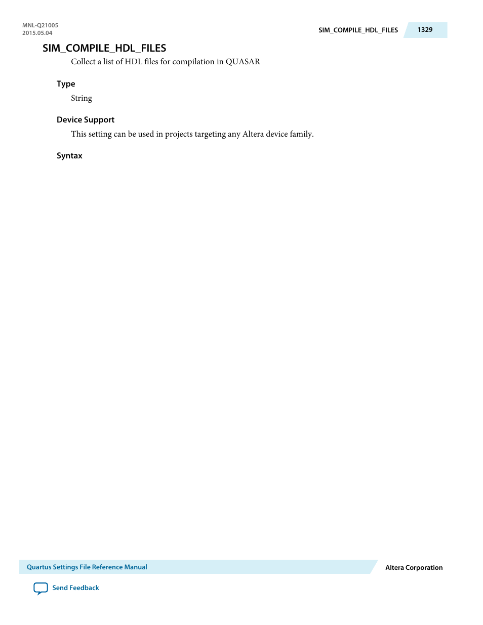 Sim_compile_hdl_files | Altera Quartus II Settings File User Manual | Page 1329 / 1344