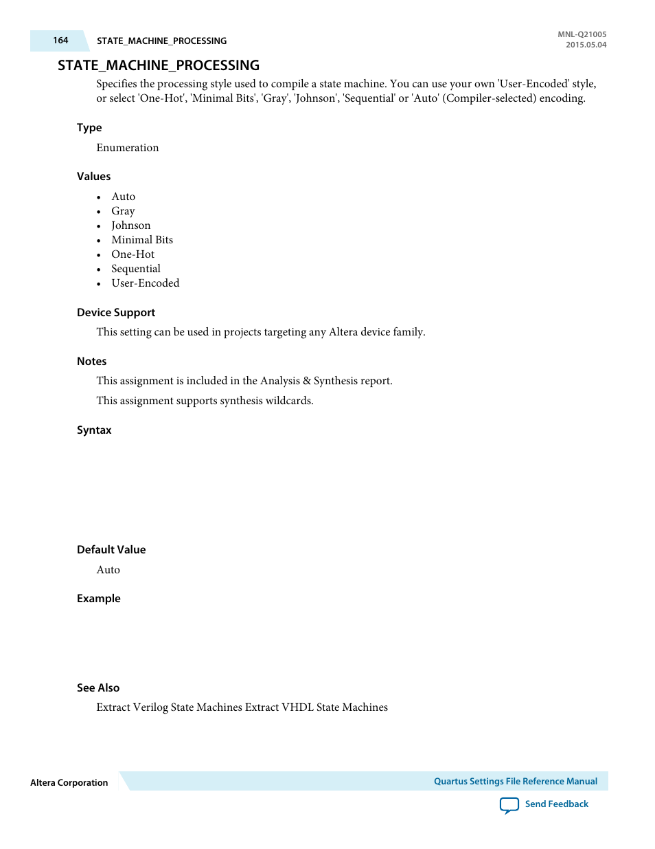 State_machine_processing | Altera Quartus II Settings File User Manual | Page 164 / 1344