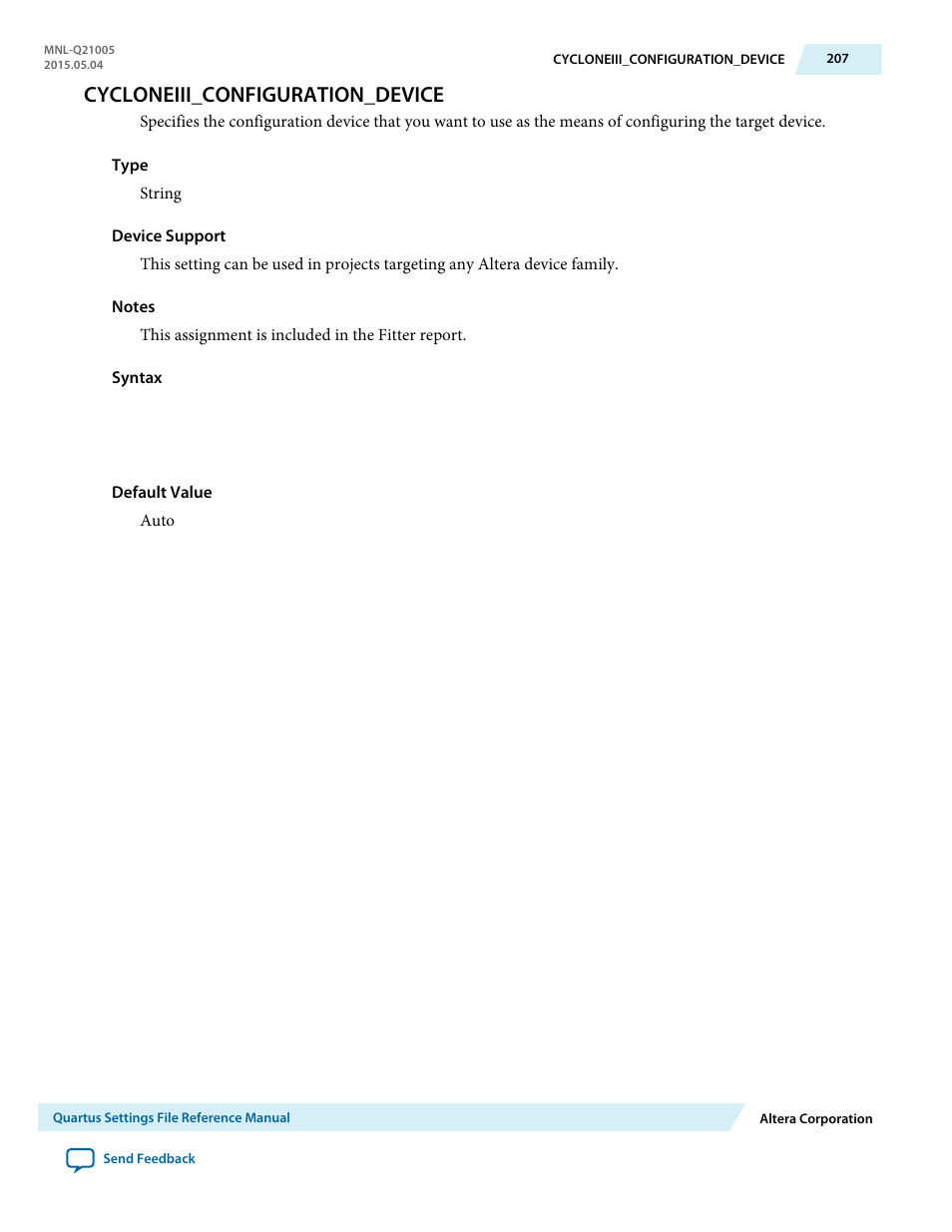 Cycloneiii_configuration_device | Altera Quartus II Settings File User Manual | Page 207 / 1344