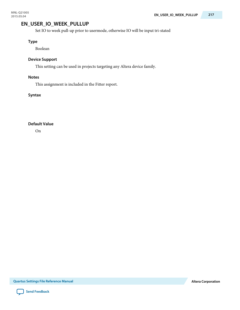 En_user_io_week_pullup | Altera Quartus II Settings File User Manual | Page 217 / 1344