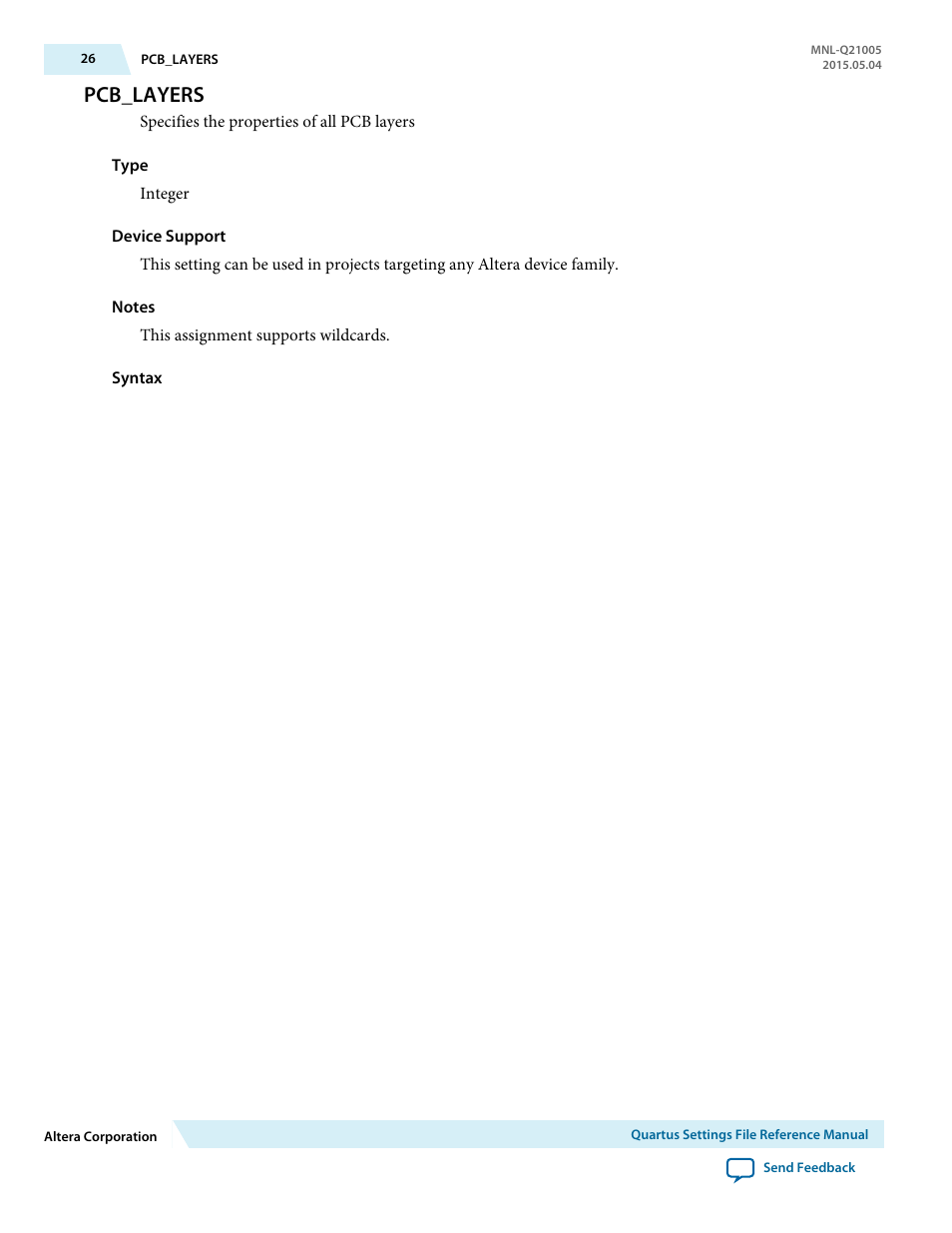 Pcb_layers | Altera Quartus II Settings File User Manual | Page 26 / 1344