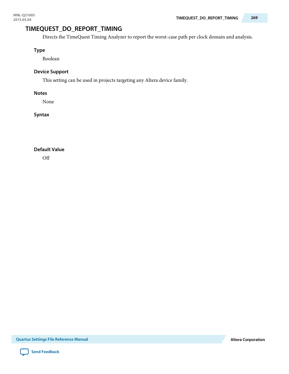 Timequest_do_report_timing | Altera Quartus II Settings File User Manual | Page 269 / 1344