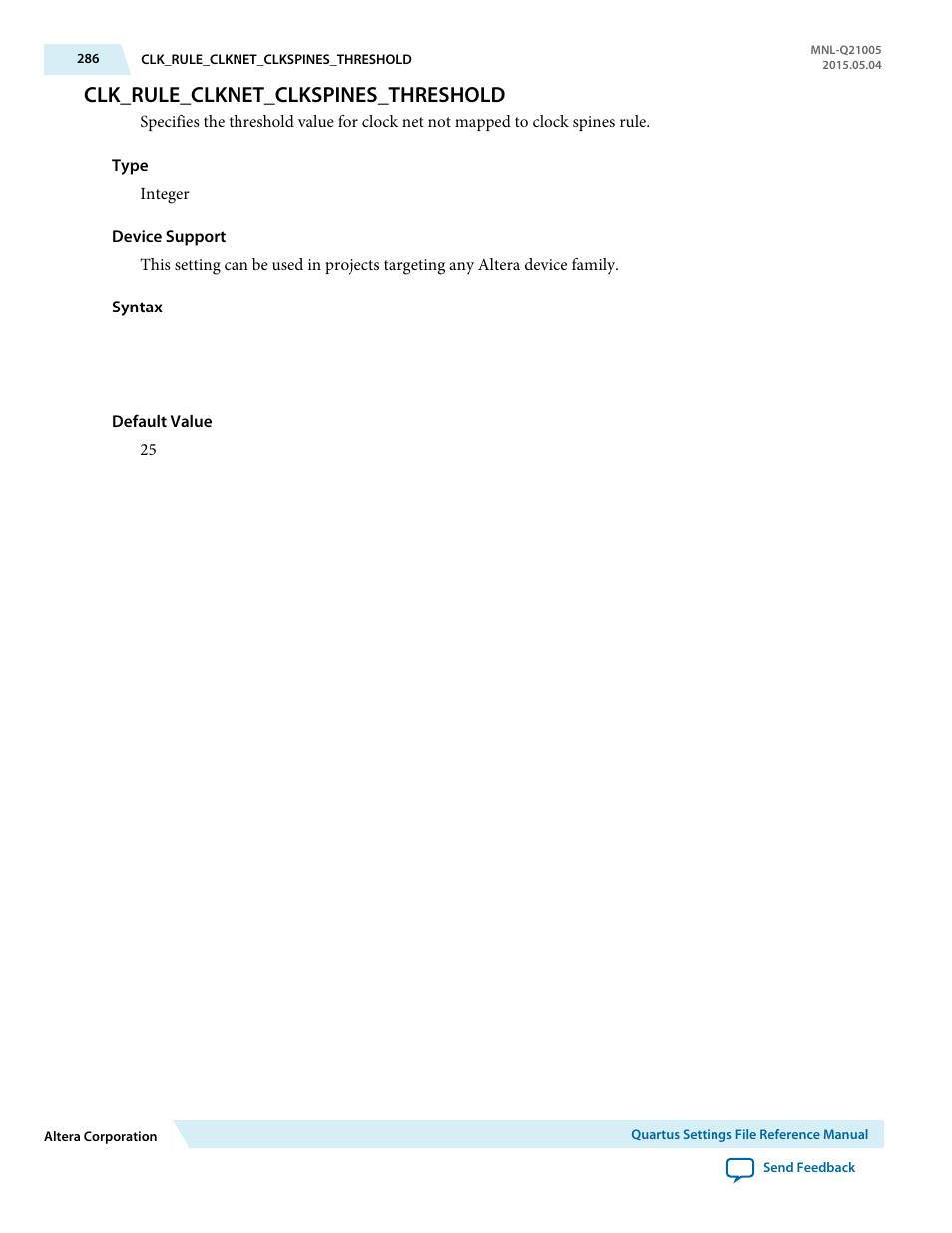 Clk_rule_clknet_clkspines_threshold | Altera Quartus II Settings File User Manual | Page 286 / 1344