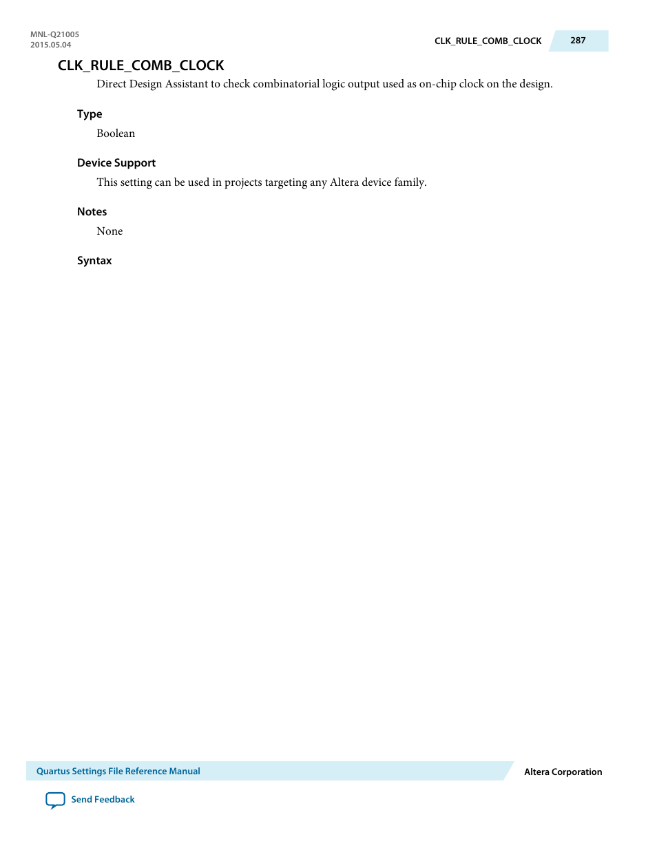 Clk_rule_comb_clock | Altera Quartus II Settings File User Manual | Page 287 / 1344