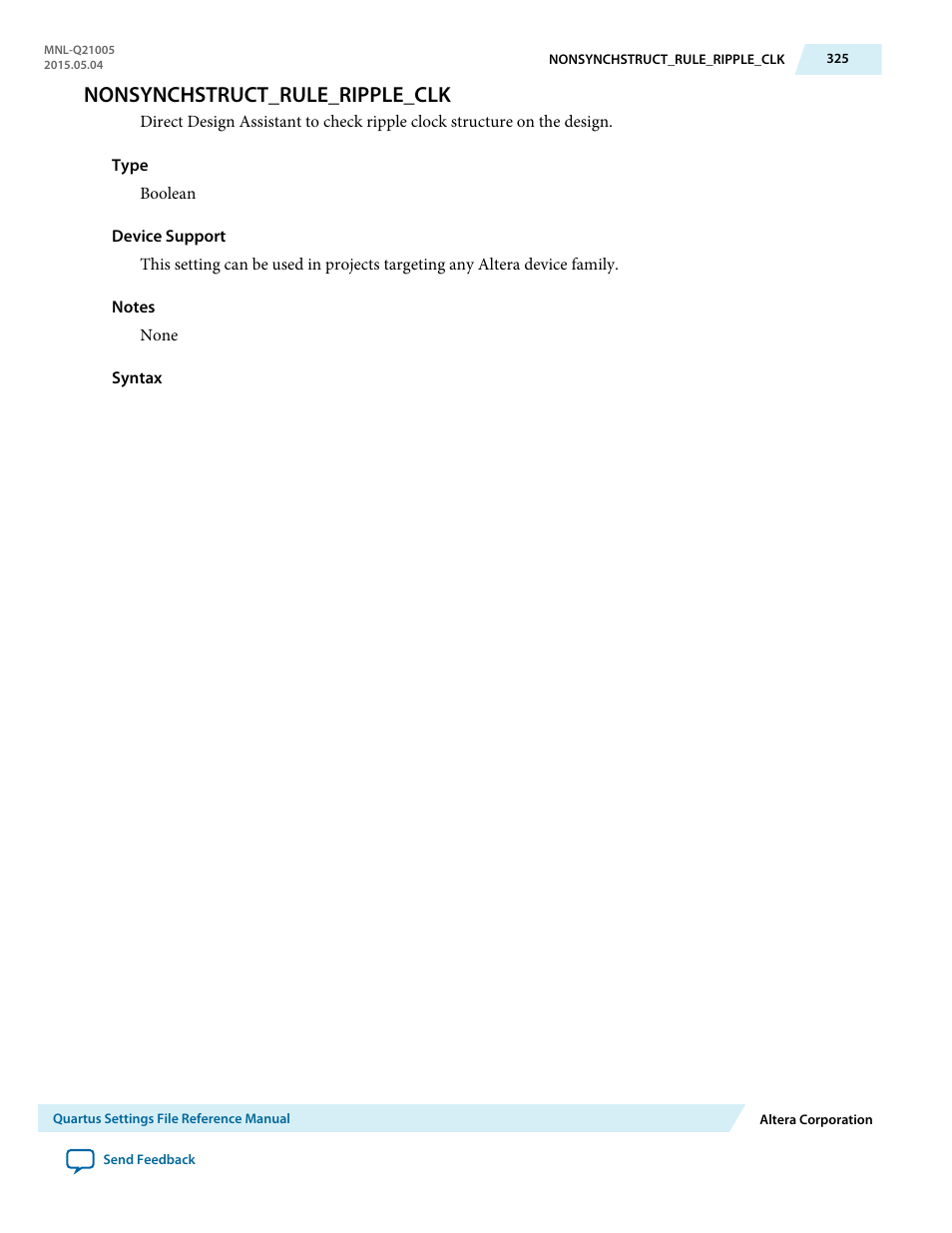 Nonsynchstruct_rule_ripple_clk | Altera Quartus II Settings File User Manual | Page 325 / 1344