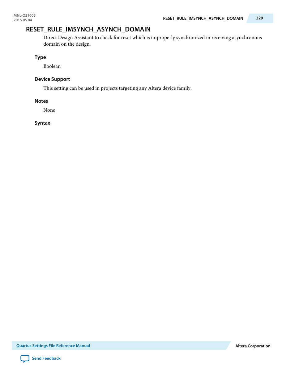 Reset_rule_imsynch_asynch_domain | Altera Quartus II Settings File User Manual | Page 329 / 1344