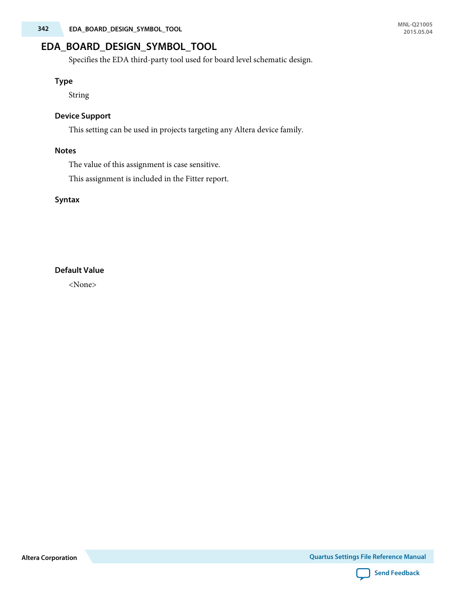 Eda_board_design_symbol_tool | Altera Quartus II Settings File User Manual | Page 342 / 1344