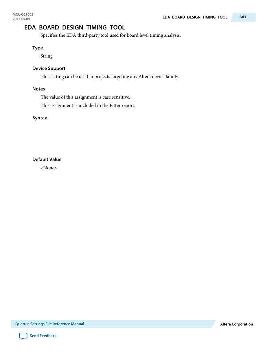 Eda_board_design_timing_tool | Altera Quartus II Settings File User Manual | Page 343 / 1344