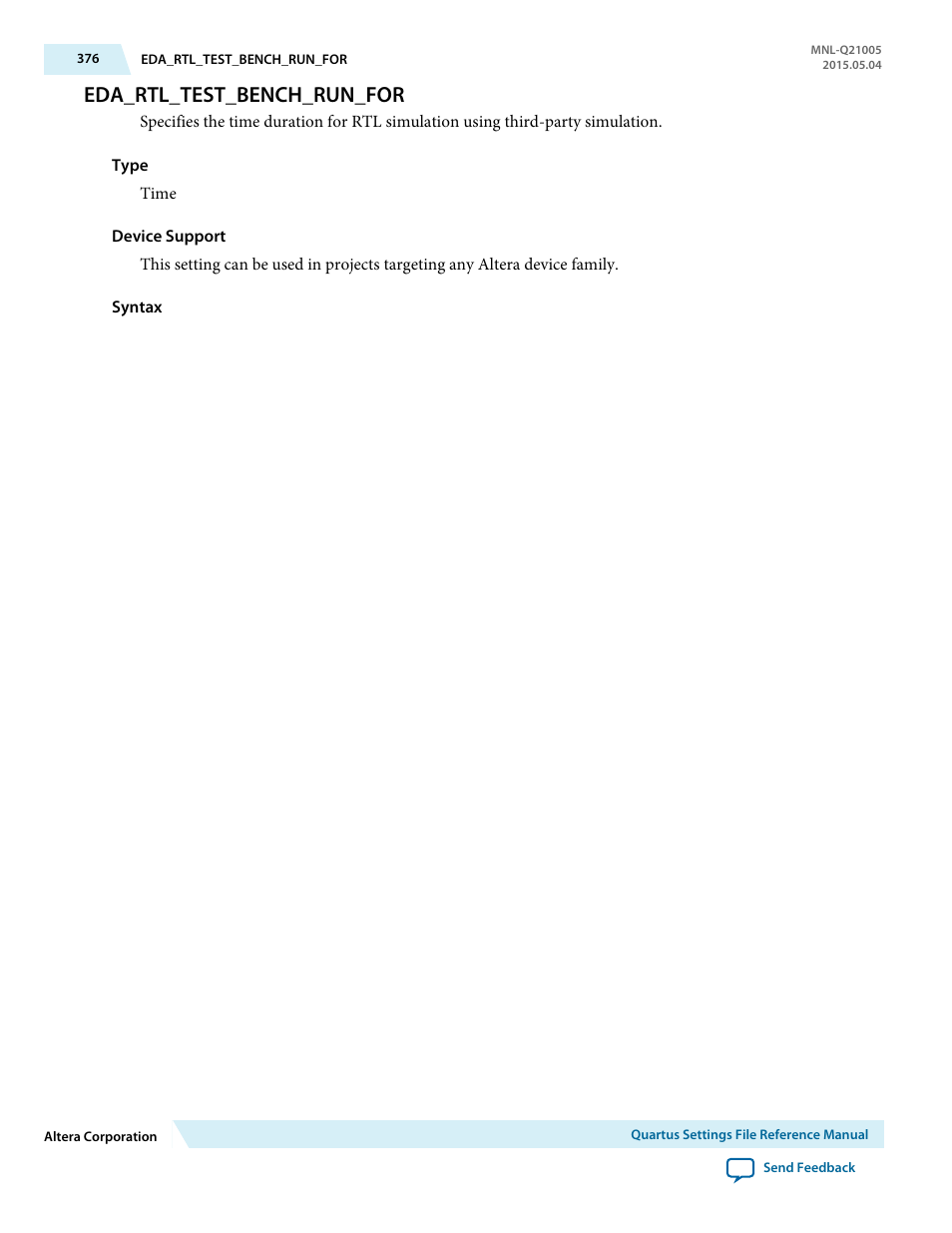 Eda_rtl_test_bench_run_for | Altera Quartus II Settings File User Manual | Page 376 / 1344