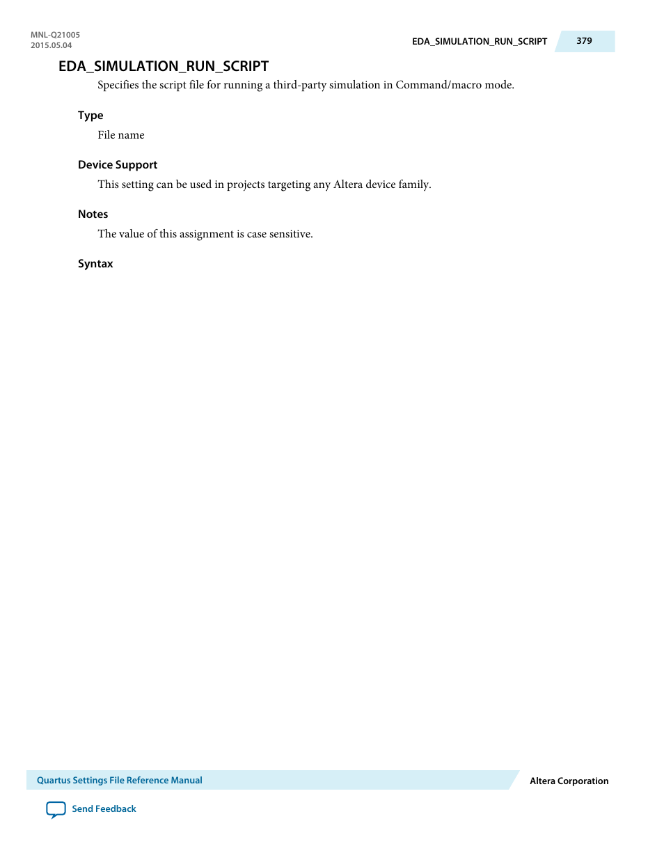 Eda_simulation_run_script | Altera Quartus II Settings File User Manual | Page 379 / 1344