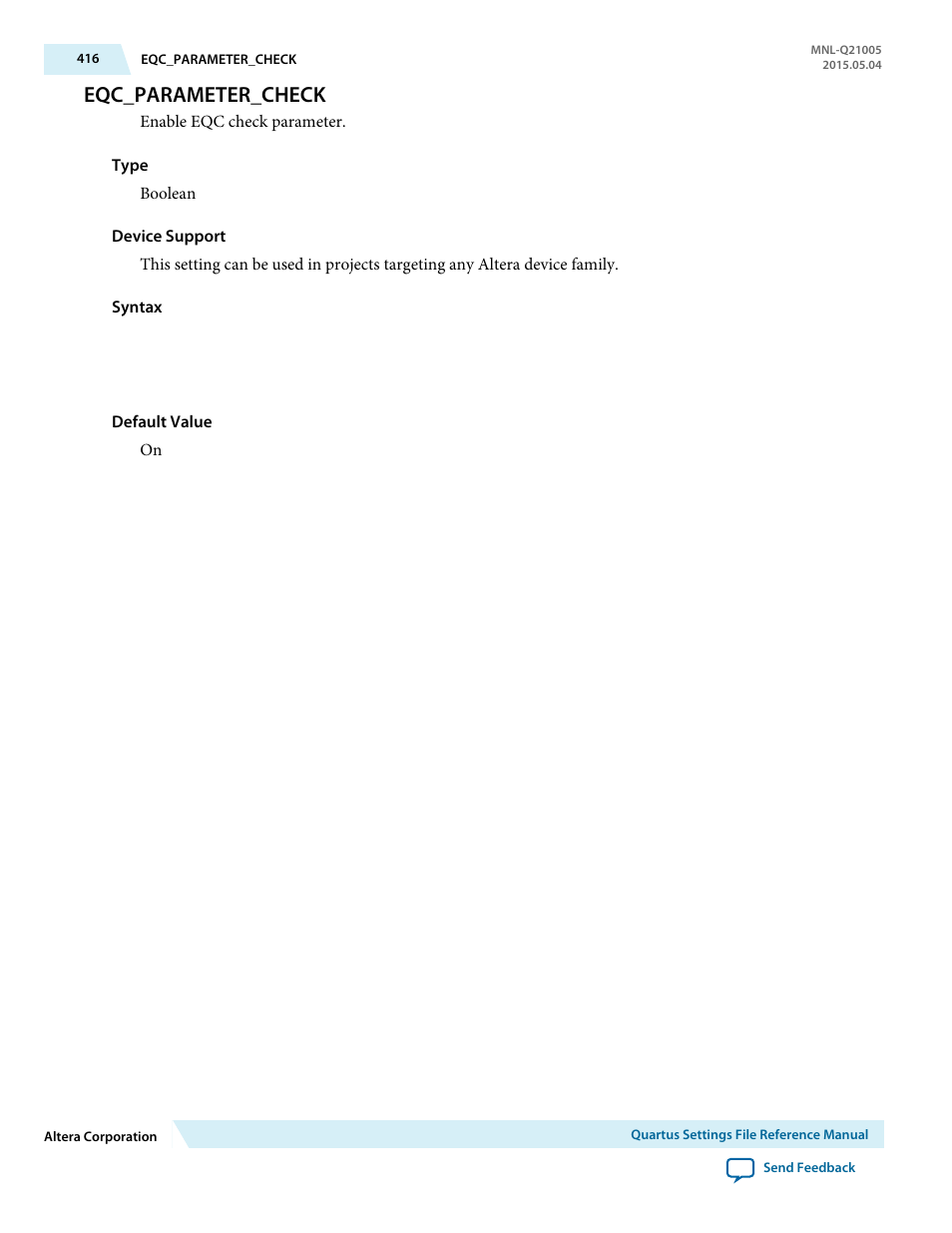 Eqc_parameter_check | Altera Quartus II Settings File User Manual | Page 416 / 1344