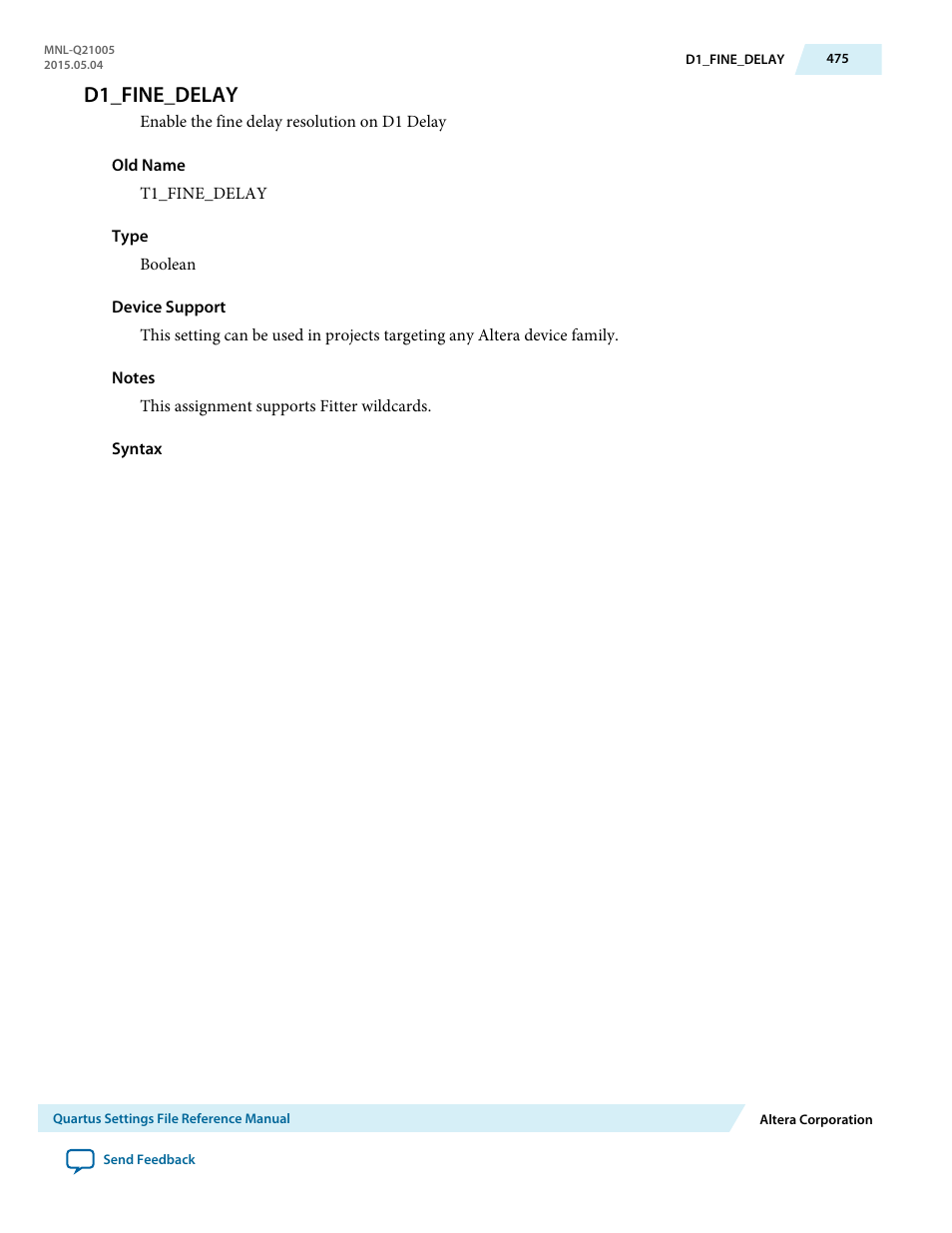 D1_fine_delay | Altera Quartus II Settings File User Manual | Page 475 / 1344