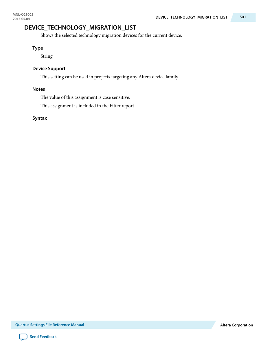 Device_technology_migration_list | Altera Quartus II Settings File User Manual | Page 501 / 1344