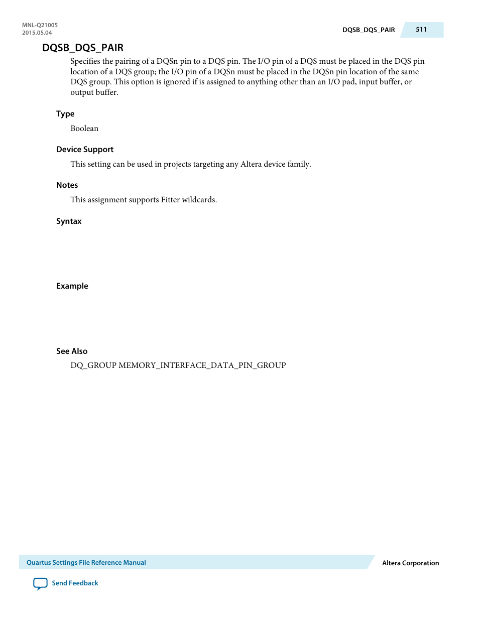 Dqsb_dqs_pair | Altera Quartus II Settings File User Manual | Page 511 / 1344