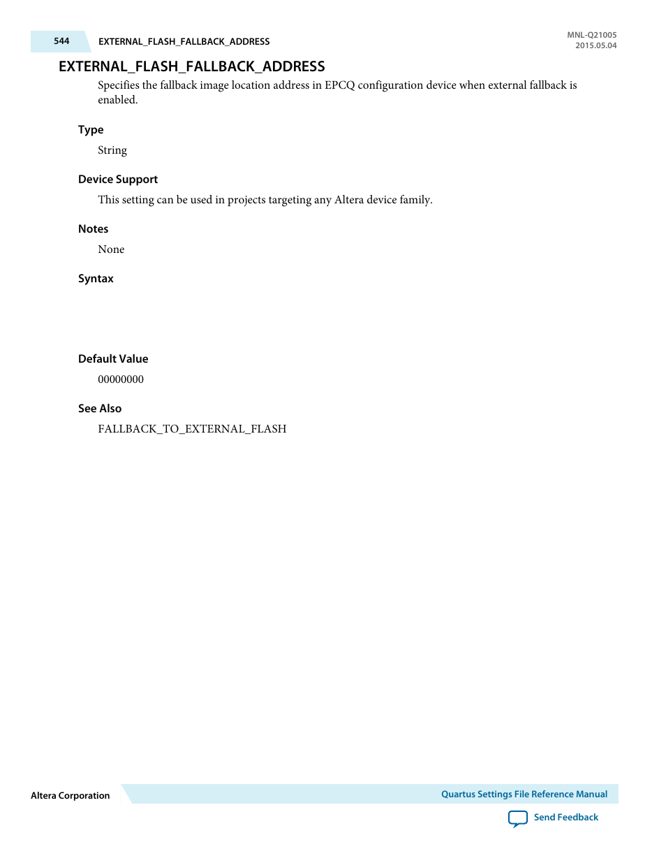 External_flash_fallback_address | Altera Quartus II Settings File User Manual | Page 544 / 1344