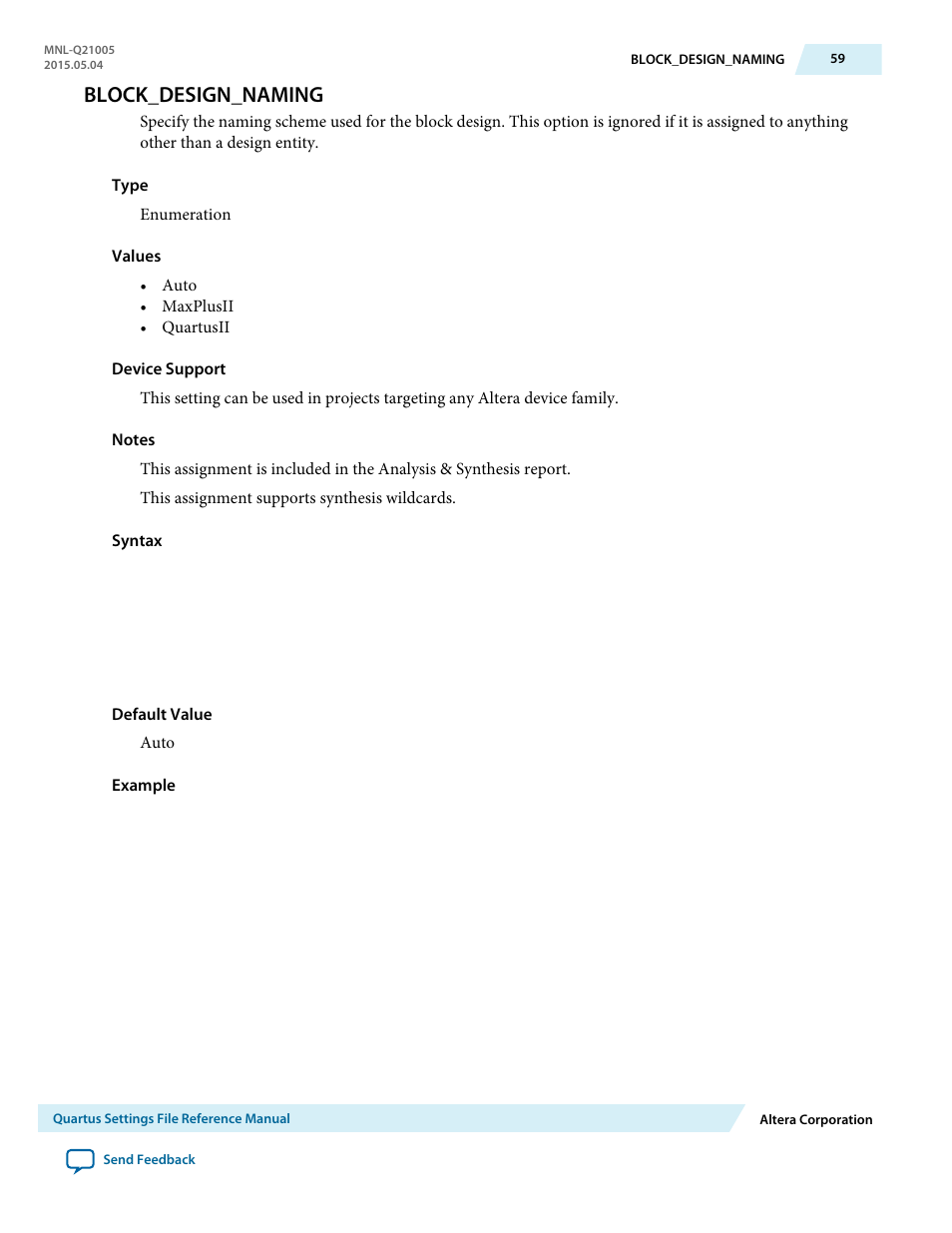 Block_design_naming | Altera Quartus II Settings File User Manual | Page 59 / 1344