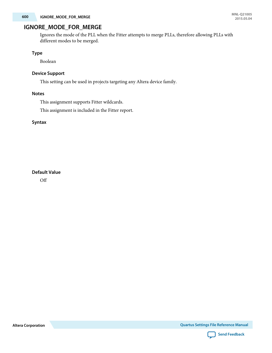 Ignore_mode_for_merge | Altera Quartus II Settings File User Manual | Page 600 / 1344