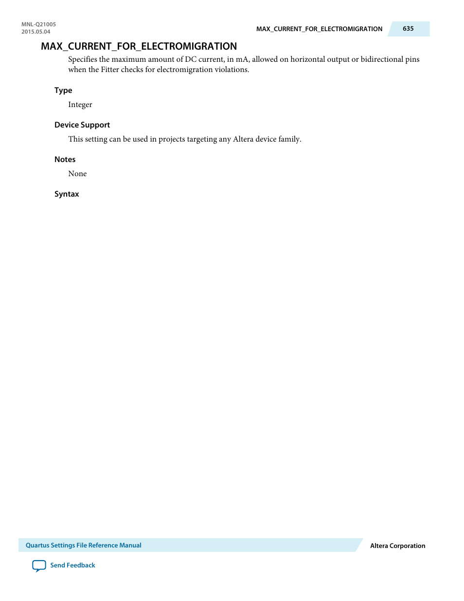 Max_current_for_electromigration | Altera Quartus II Settings File User Manual | Page 635 / 1344