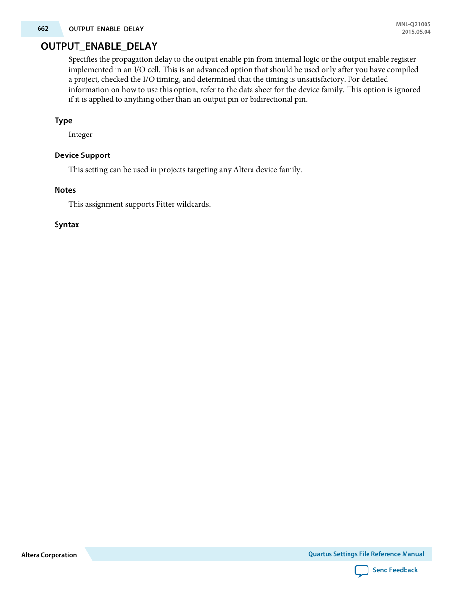 Output_enable_delay | Altera Quartus II Settings File User Manual | Page 662 / 1344
