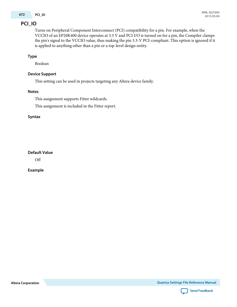 Pci_io | Altera Quartus II Settings File User Manual | Page 672 / 1344