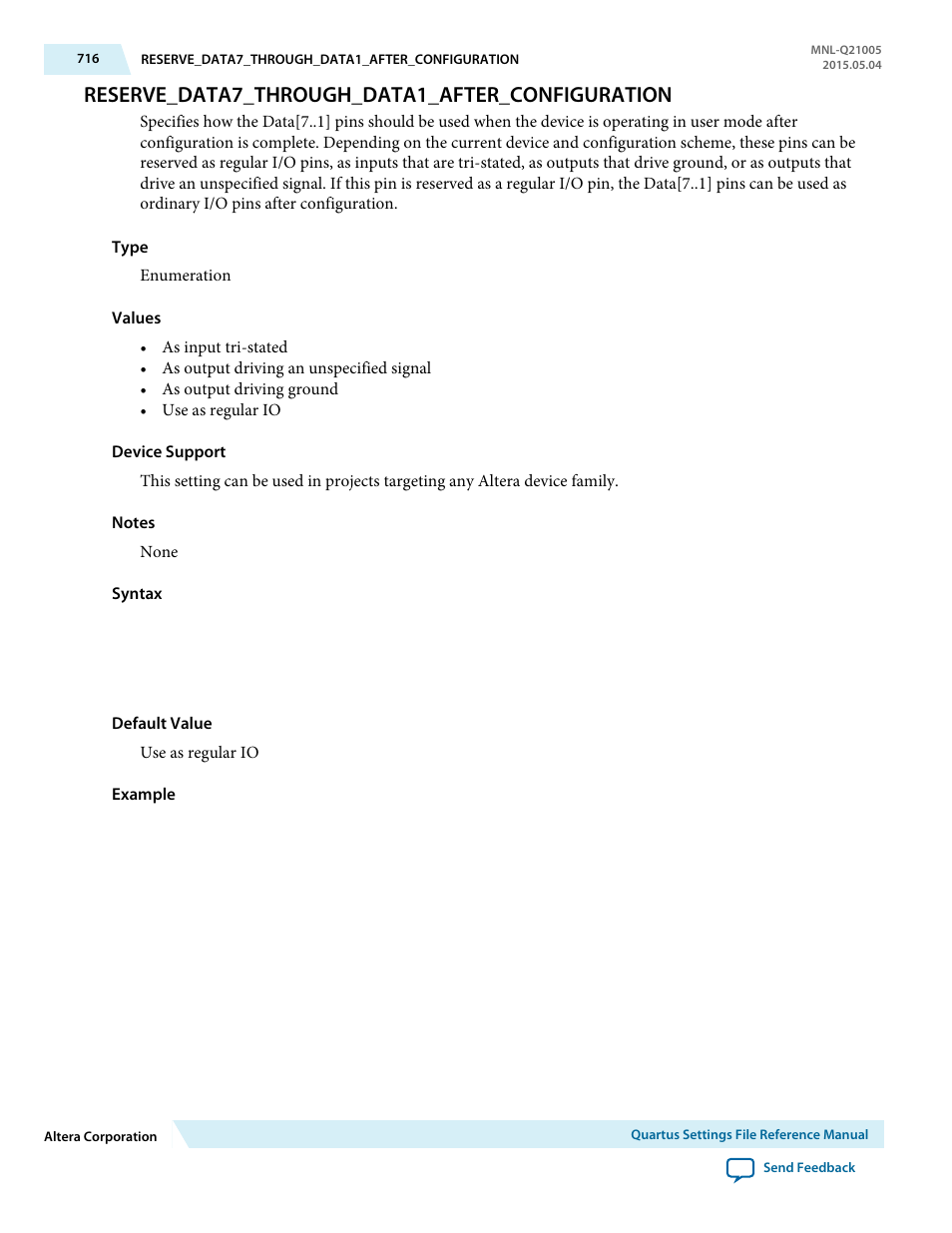 Reserve_data7_through_data1_after_configuration | Altera Quartus II Settings File User Manual | Page 716 / 1344