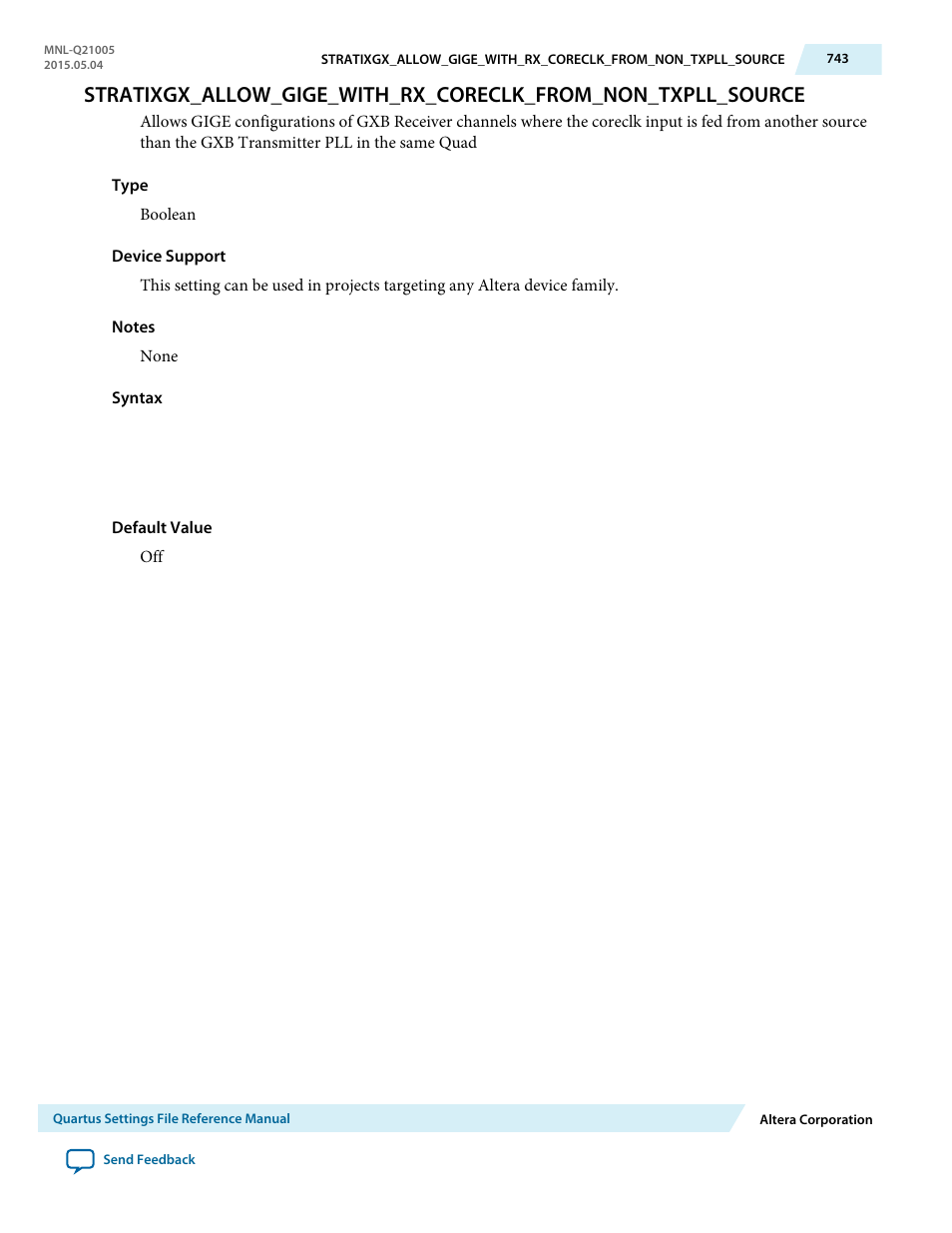 Altera Quartus II Settings File User Manual | Page 743 / 1344