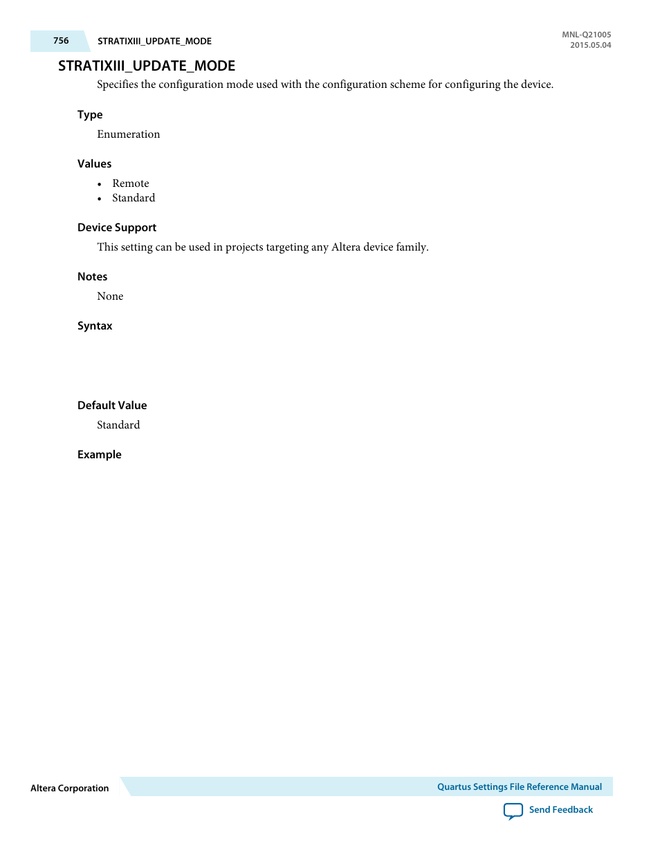 Stratixiii_update_mode | Altera Quartus II Settings File User Manual | Page 756 / 1344