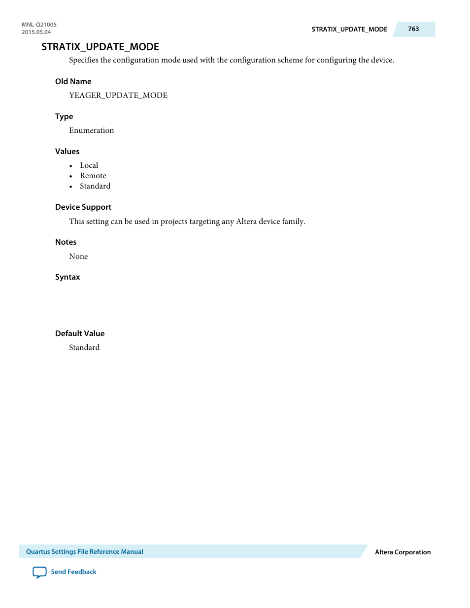 Stratix_update_mode | Altera Quartus II Settings File User Manual | Page 763 / 1344