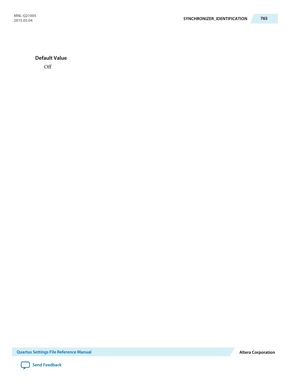 Altera Quartus II Settings File User Manual | Page 765 / 1344