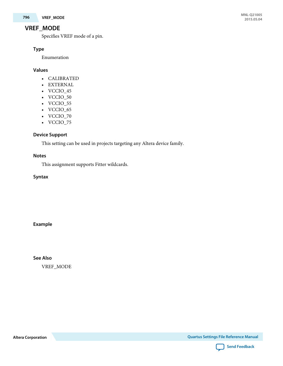 Vref_mode | Altera Quartus II Settings File User Manual | Page 796 / 1344