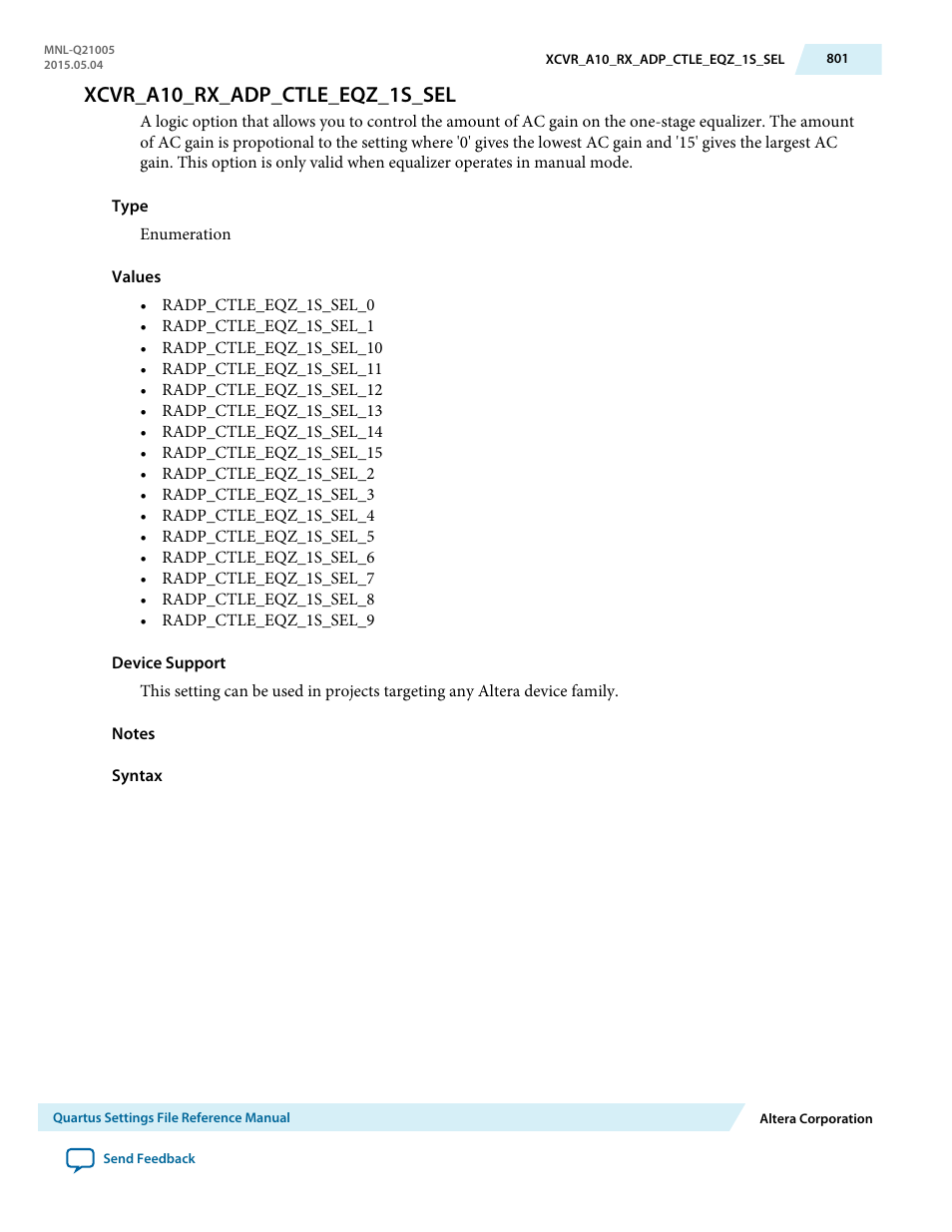 Xcvr_a10_rx_adp_ctle_eqz_1s_sel | Altera Quartus II Settings File User Manual | Page 801 / 1344