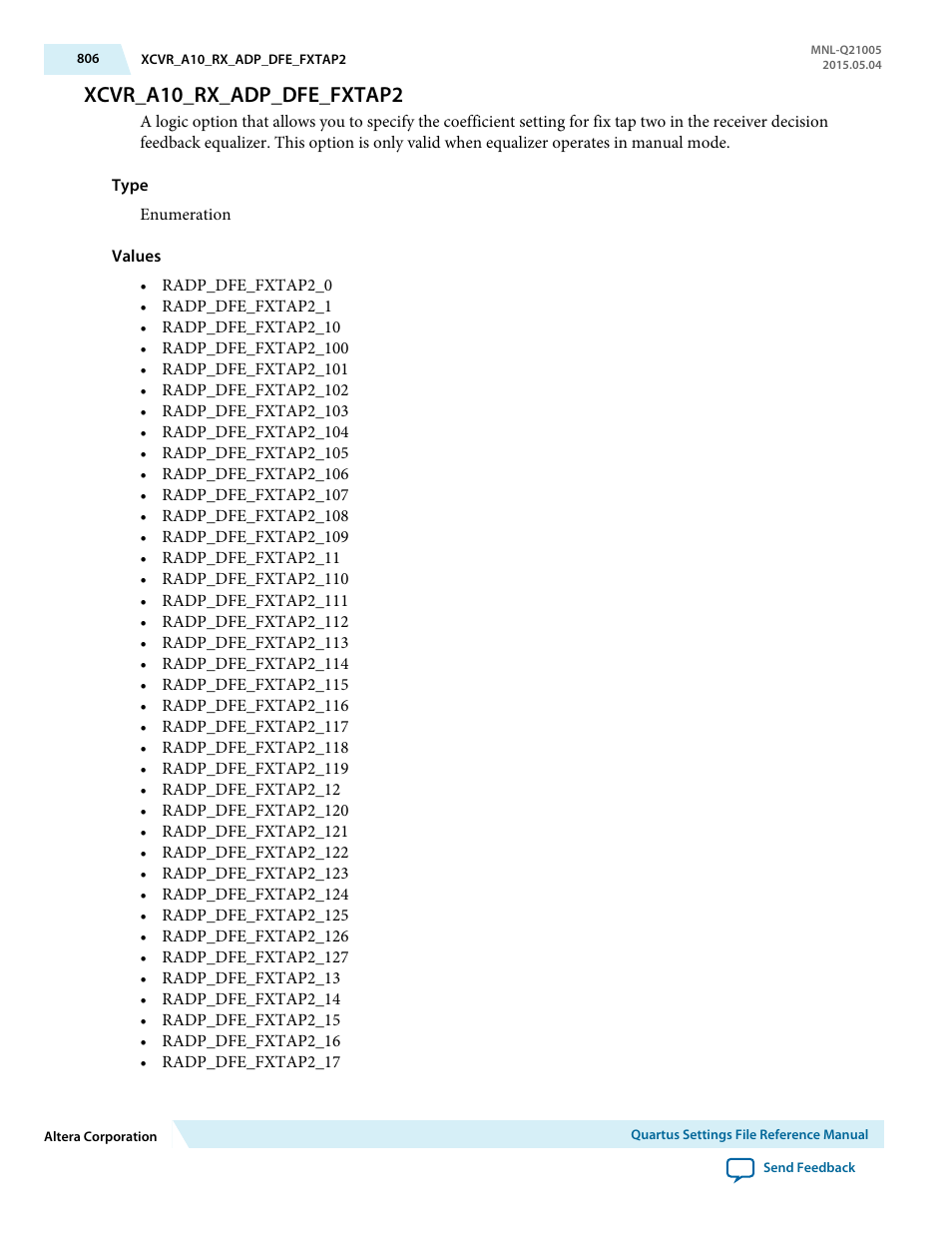 Xcvr_a10_rx_adp_dfe_fxtap2 | Altera Quartus II Settings File User Manual | Page 806 / 1344