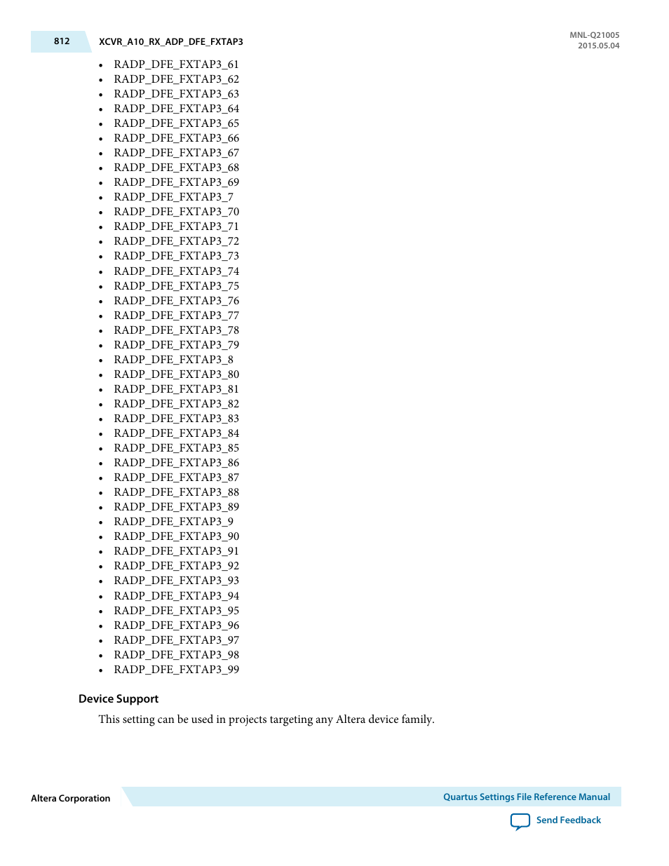 Altera Quartus II Settings File User Manual | Page 812 / 1344