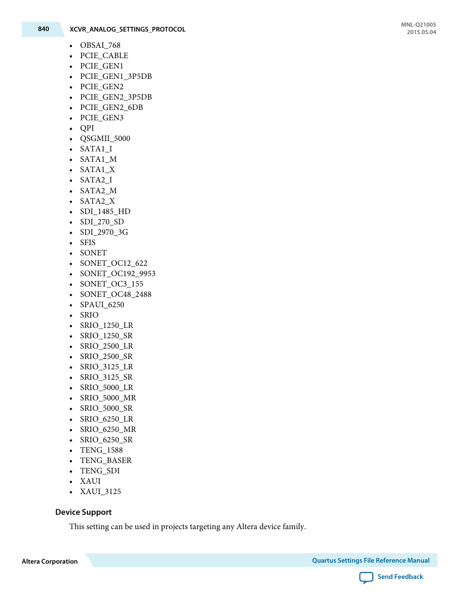 Altera Quartus II Settings File User Manual | Page 840 / 1344