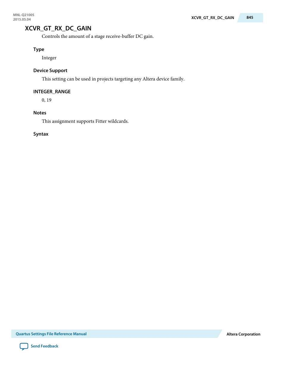 Xcvr_gt_rx_dc_gain | Altera Quartus II Settings File User Manual | Page 845 / 1344