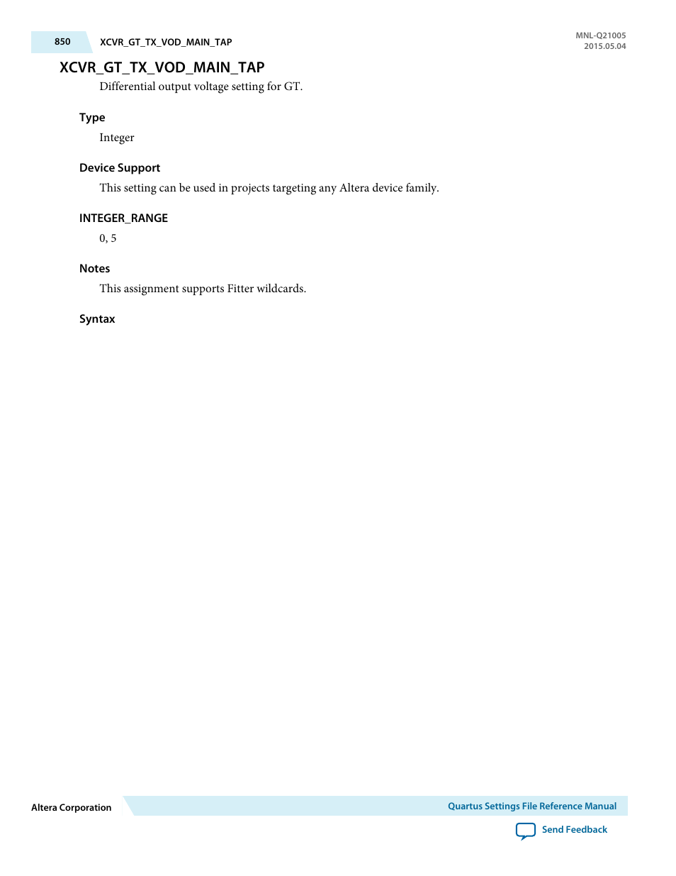 Xcvr_gt_tx_vod_main_tap | Altera Quartus II Settings File User Manual | Page 850 / 1344