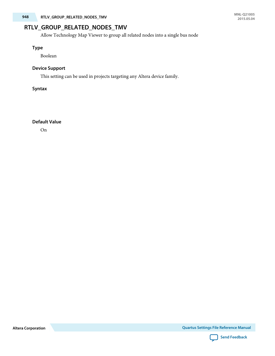 Rtlv_group_related_nodes_tmv | Altera Quartus II Settings File User Manual | Page 948 / 1344