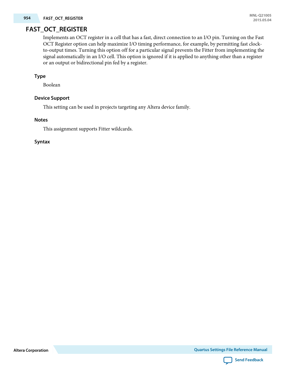 Fast_oct_register | Altera Quartus II Settings File User Manual | Page 954 / 1344